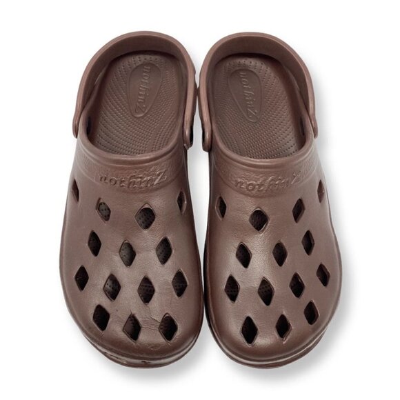 Nothinz Men's Vented Eva Clogs With Swivel Strap. Brown. Size 13 - Picture 1 of 8